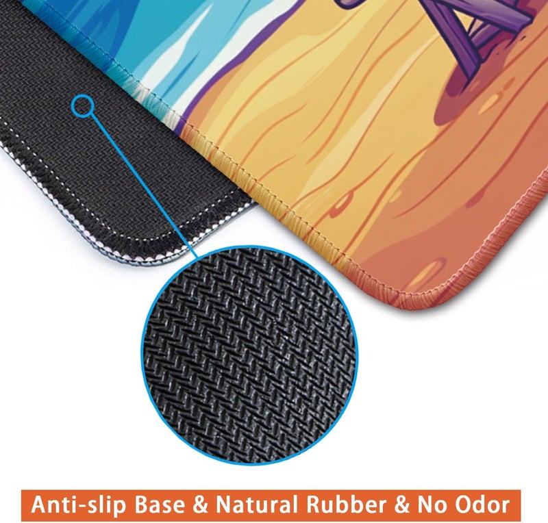 Flodirise Non-Slip Mouse Pad Gaming Mouse Pad Small Mousepad for Computer, Laptop, Gamer, Cat Pattern, 8x10 inch - Image 4